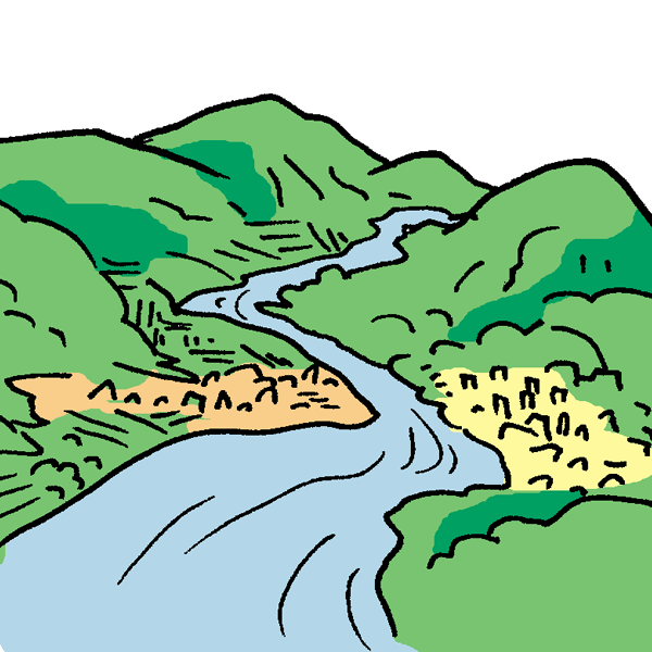 川の流れ
